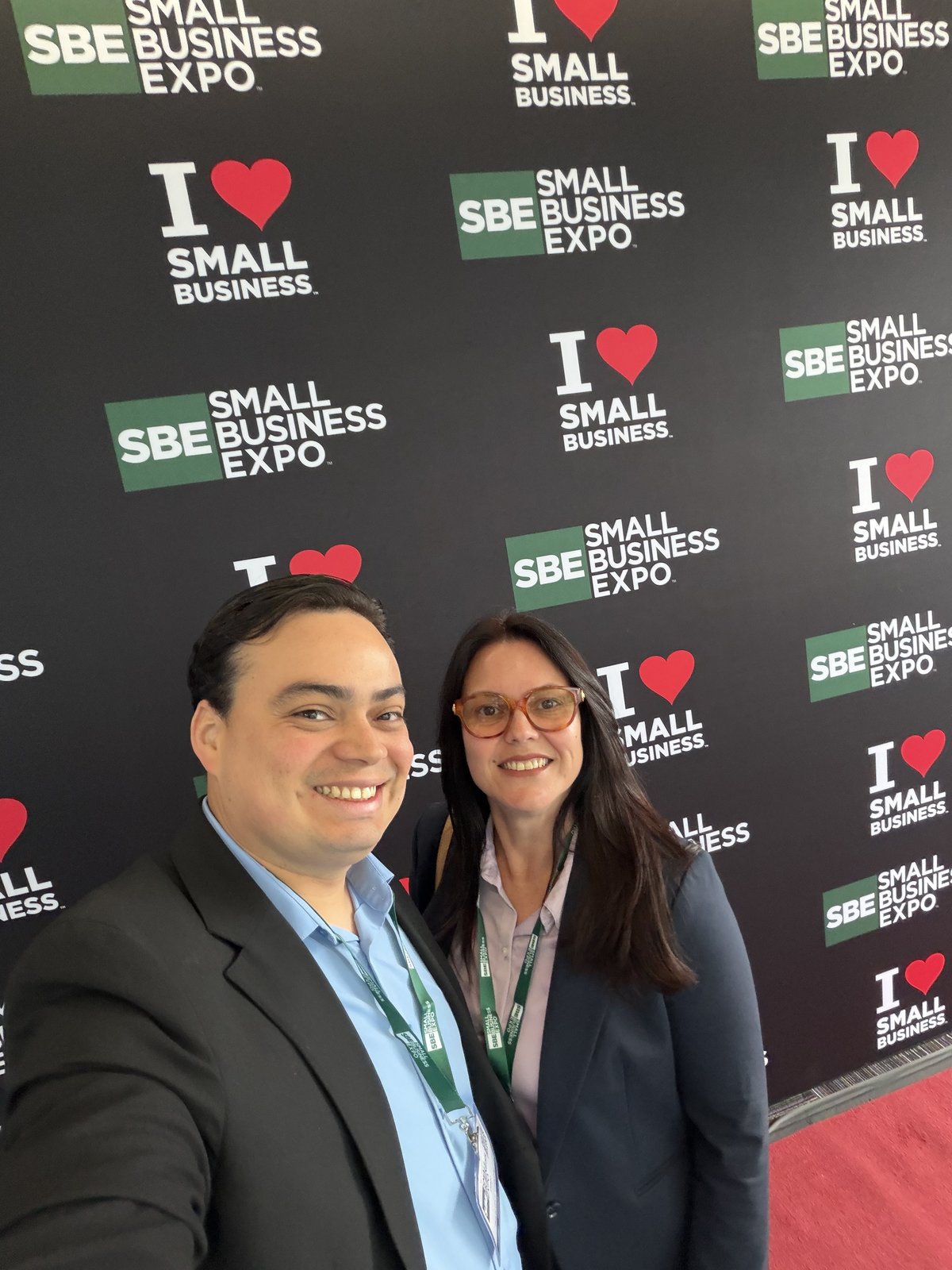 Alessandra and Diego at the Small Business Expo in San Francisco