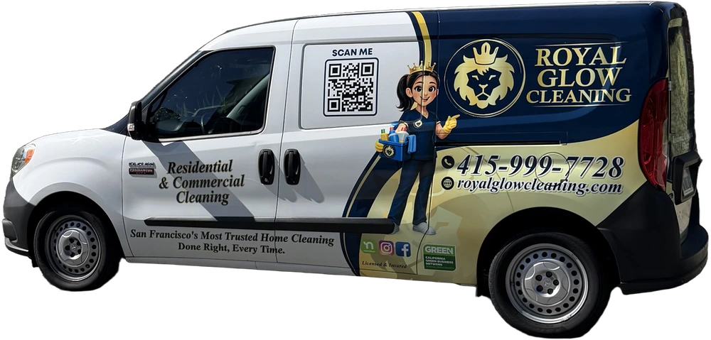 Royal Glow Cleaning van